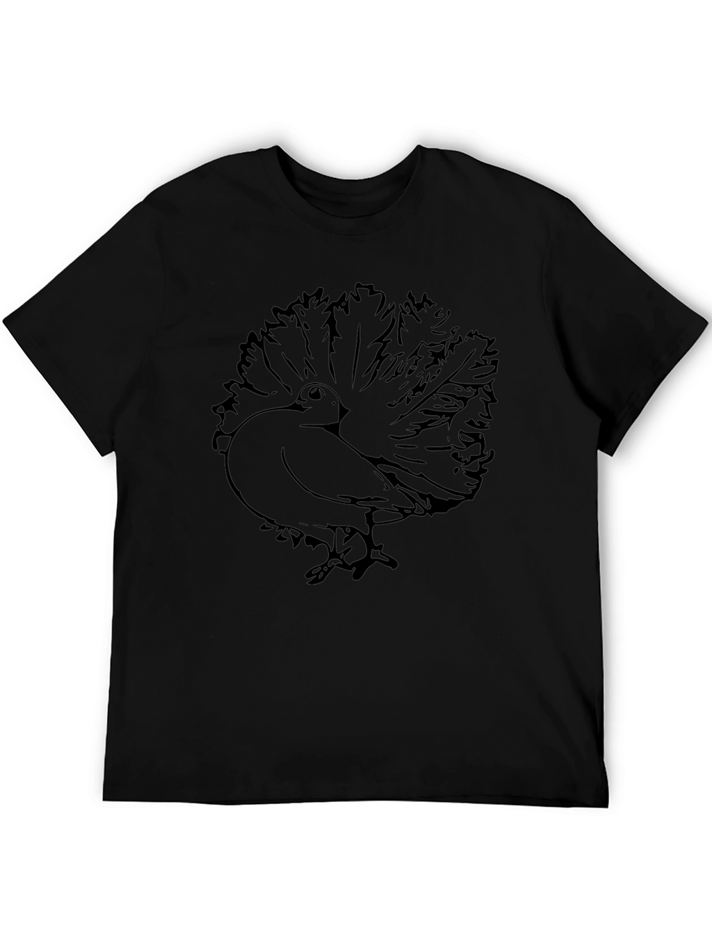 Fantail Pigeon Graphic Tee - Bird Lovers T-Shirt