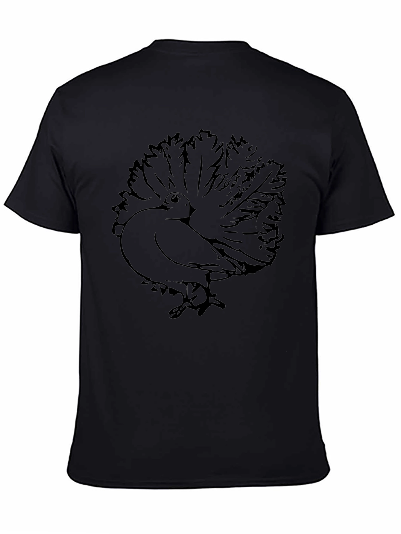 Fantail Pigeon Graphic Tee - Bird Lovers T-Shirt