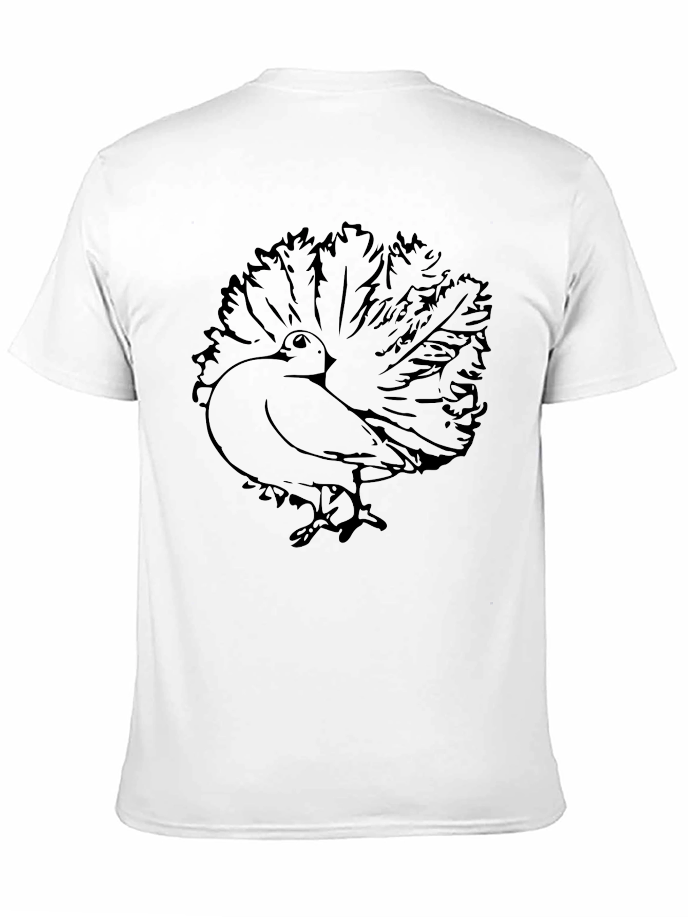 Fantail Pigeon Graphic Tee - Bird Lovers T-Shirt
