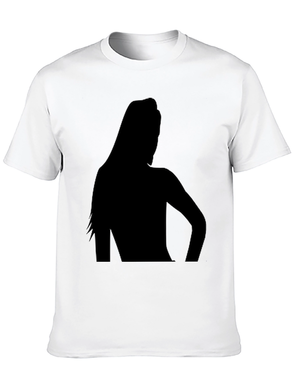 Silhouette Graphic Tee - Black Cotton T-Shirt