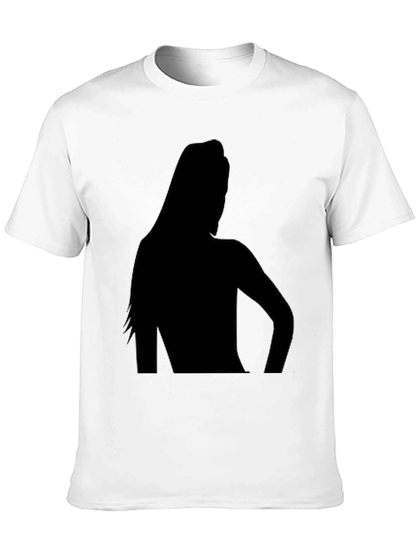 Silhouette Graphic Tee - Black Cotton T-Shirt