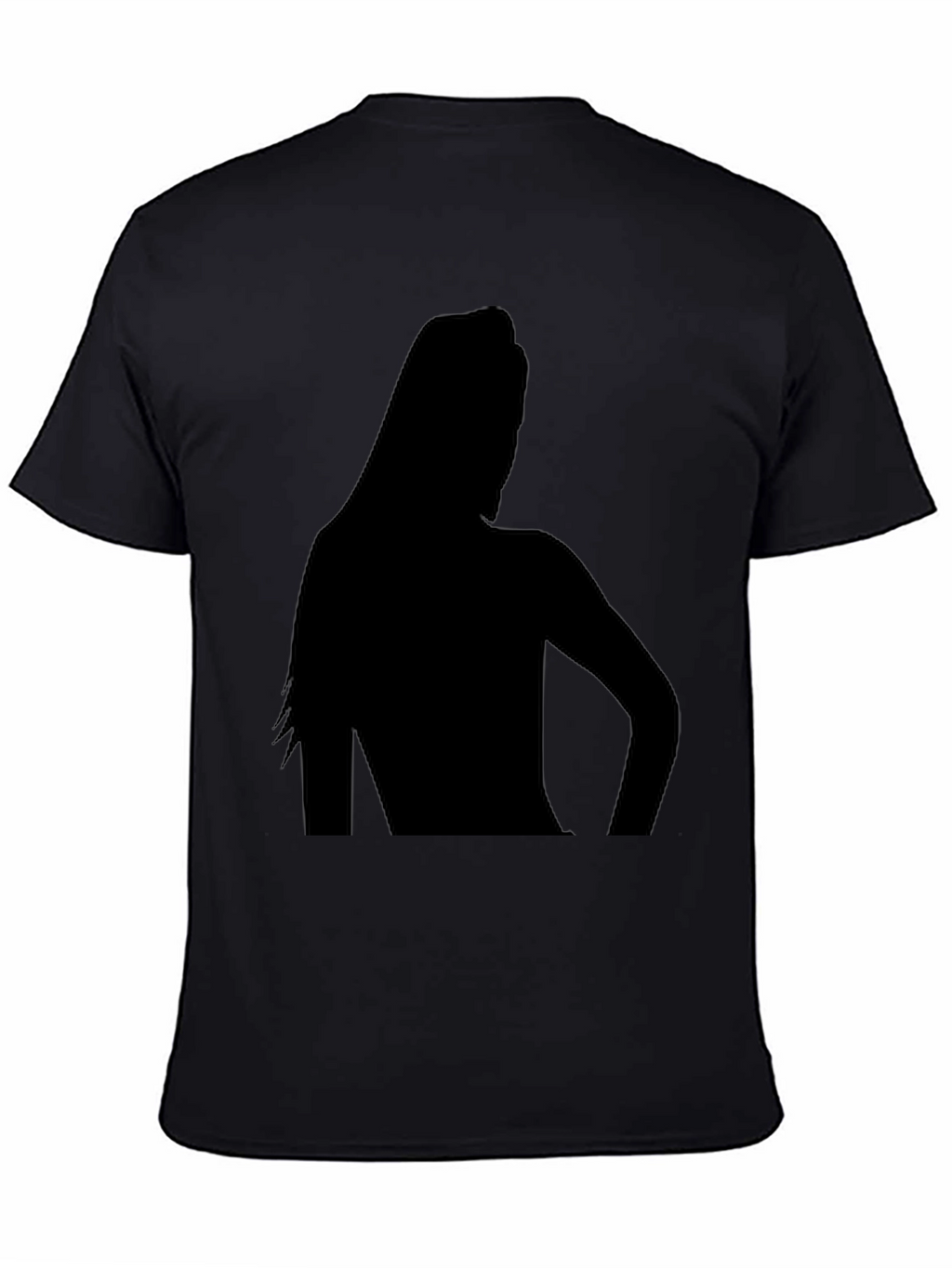 Silhouette Graphic Tee - Black Cotton T-Shirt