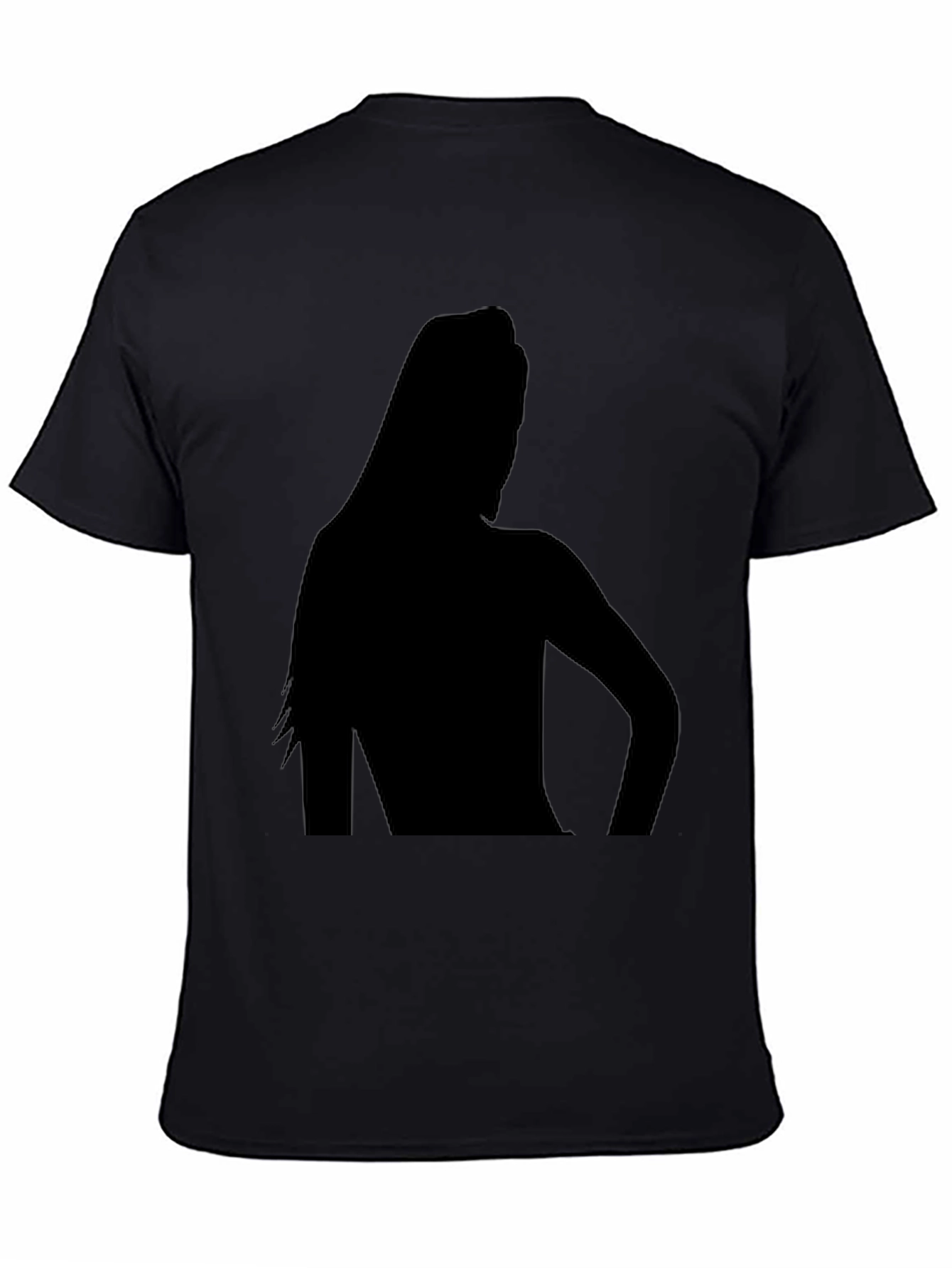 Silhouette Graphic Tee - Black Cotton T-Shirt