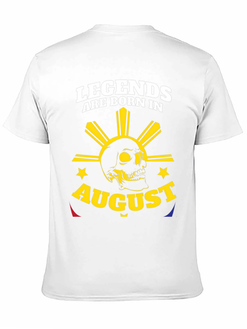 Legends Born in August Skull T-Shirt