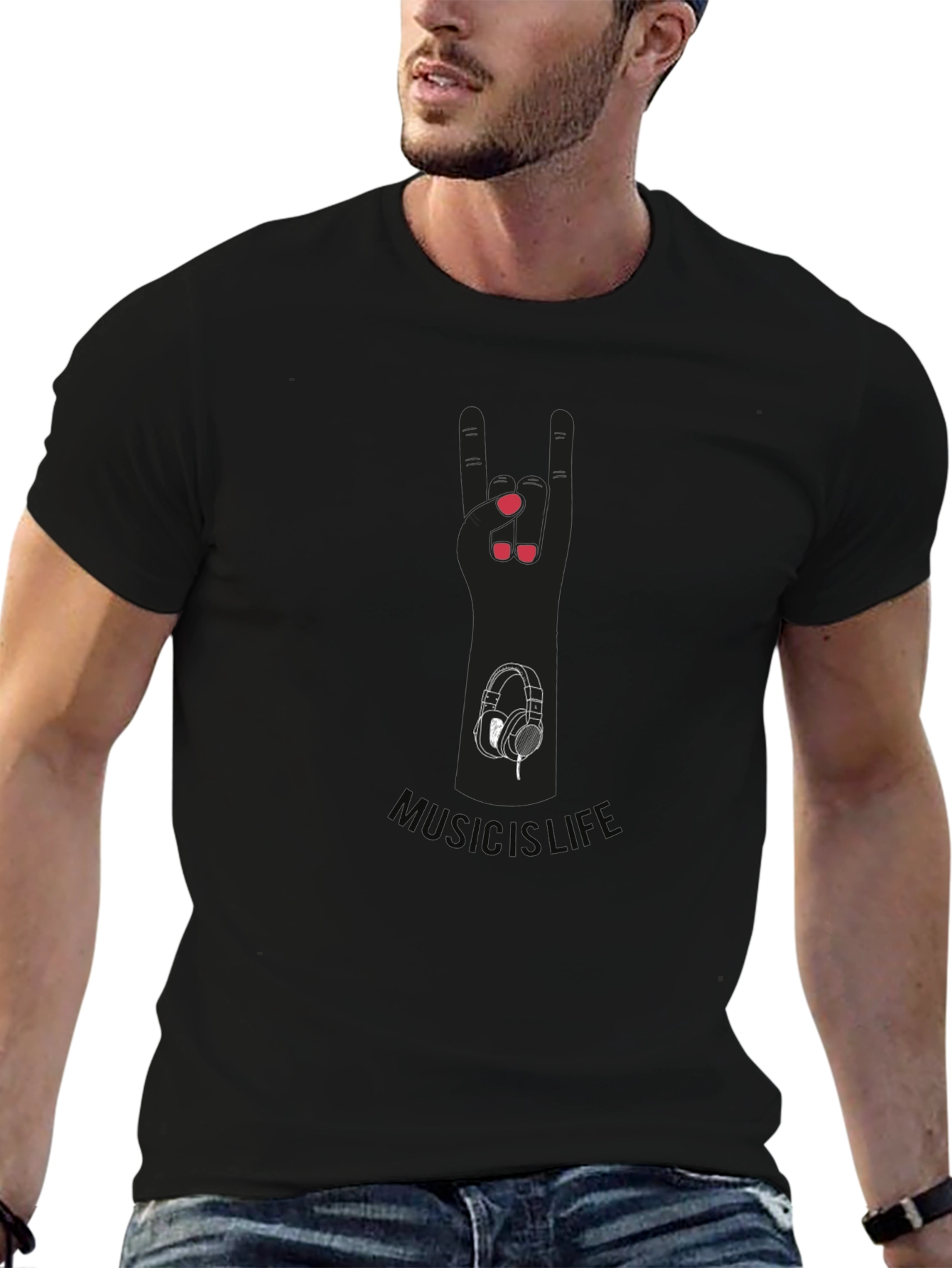 Music is Life Graphic Tee