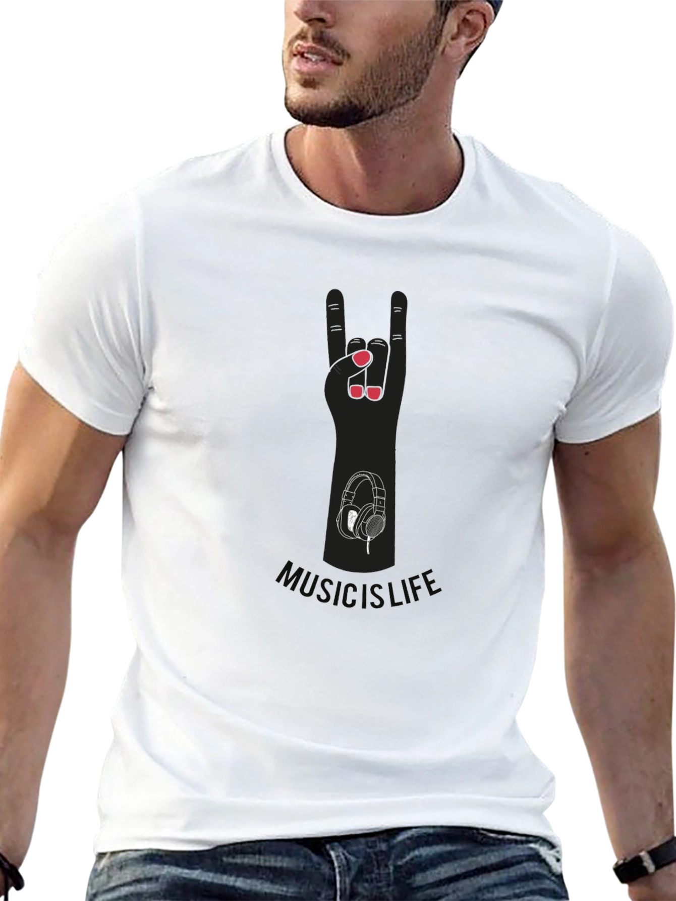 Music is Life Graphic Tee