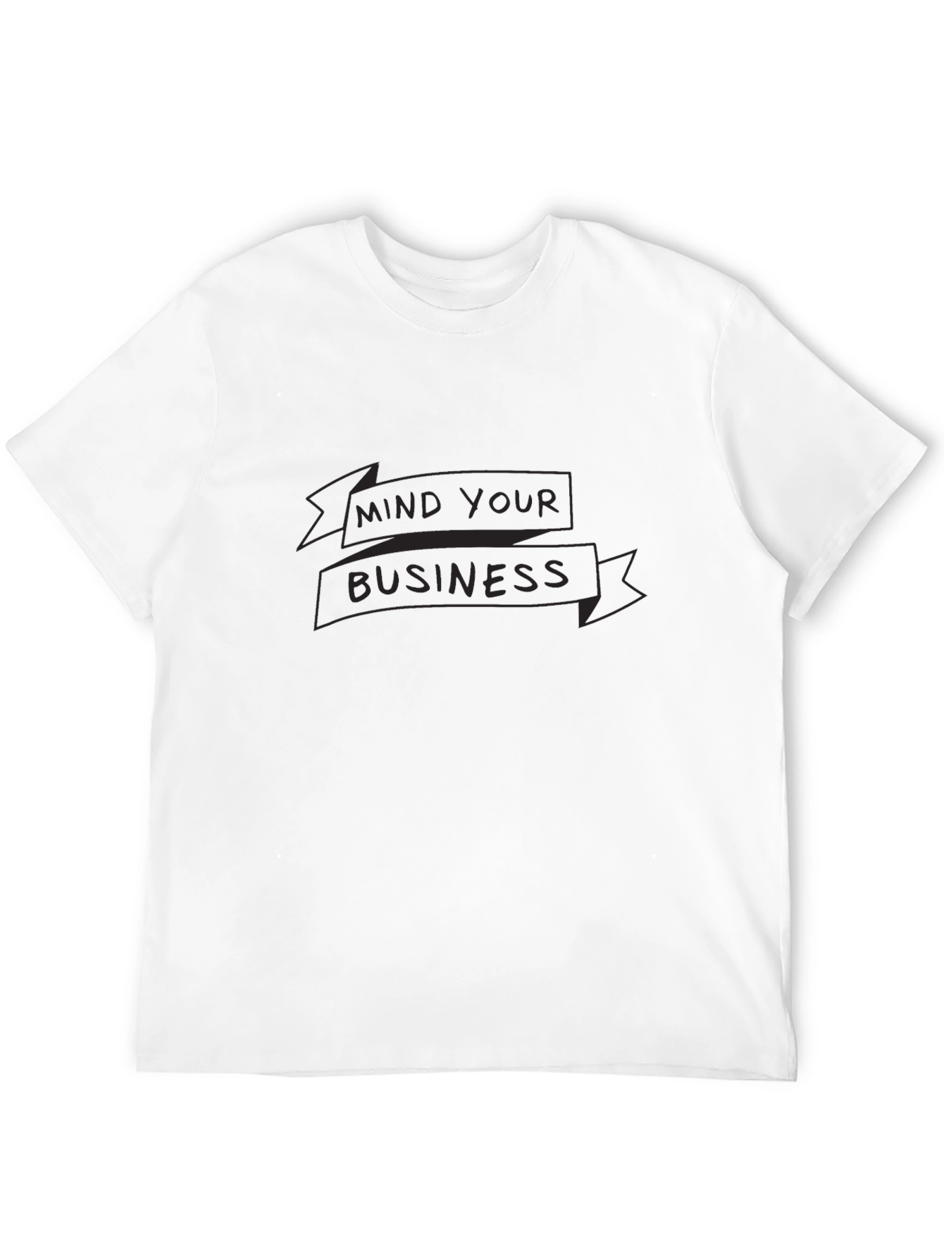Mind Your Business Graphic Tee - Black