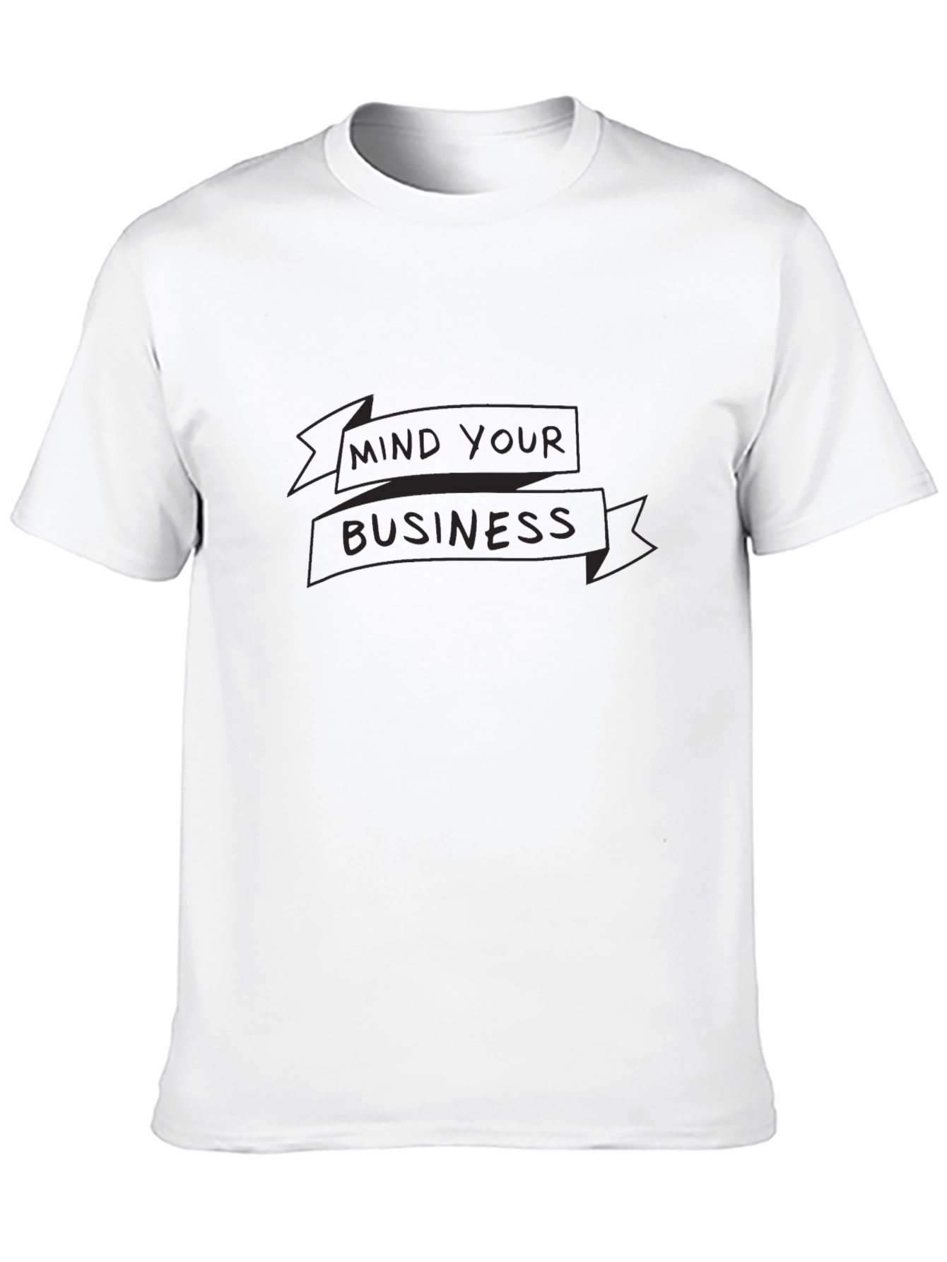 Mind Your Business Graphic Tee - Black
