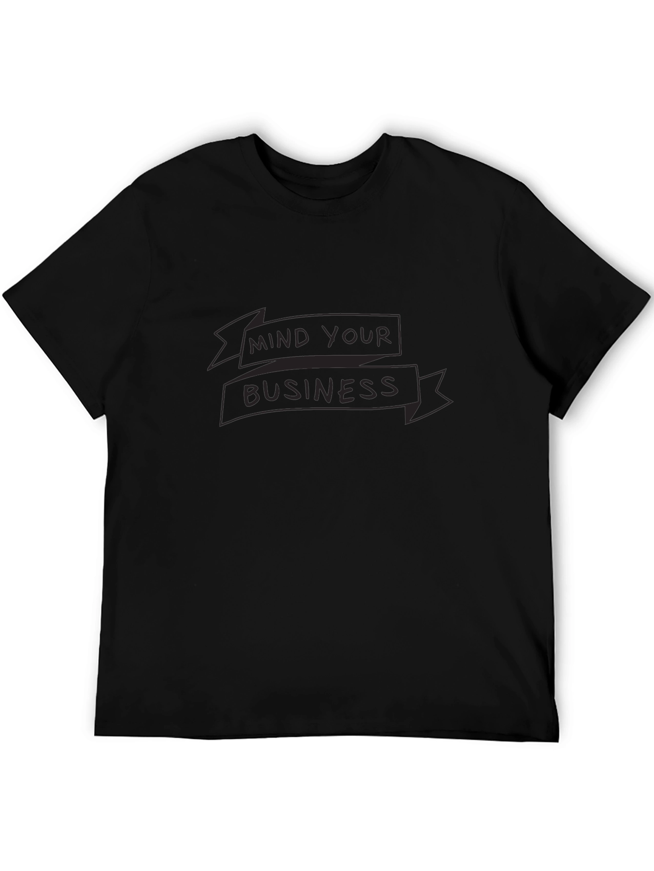 Mind Your Business Graphic Tee - Black