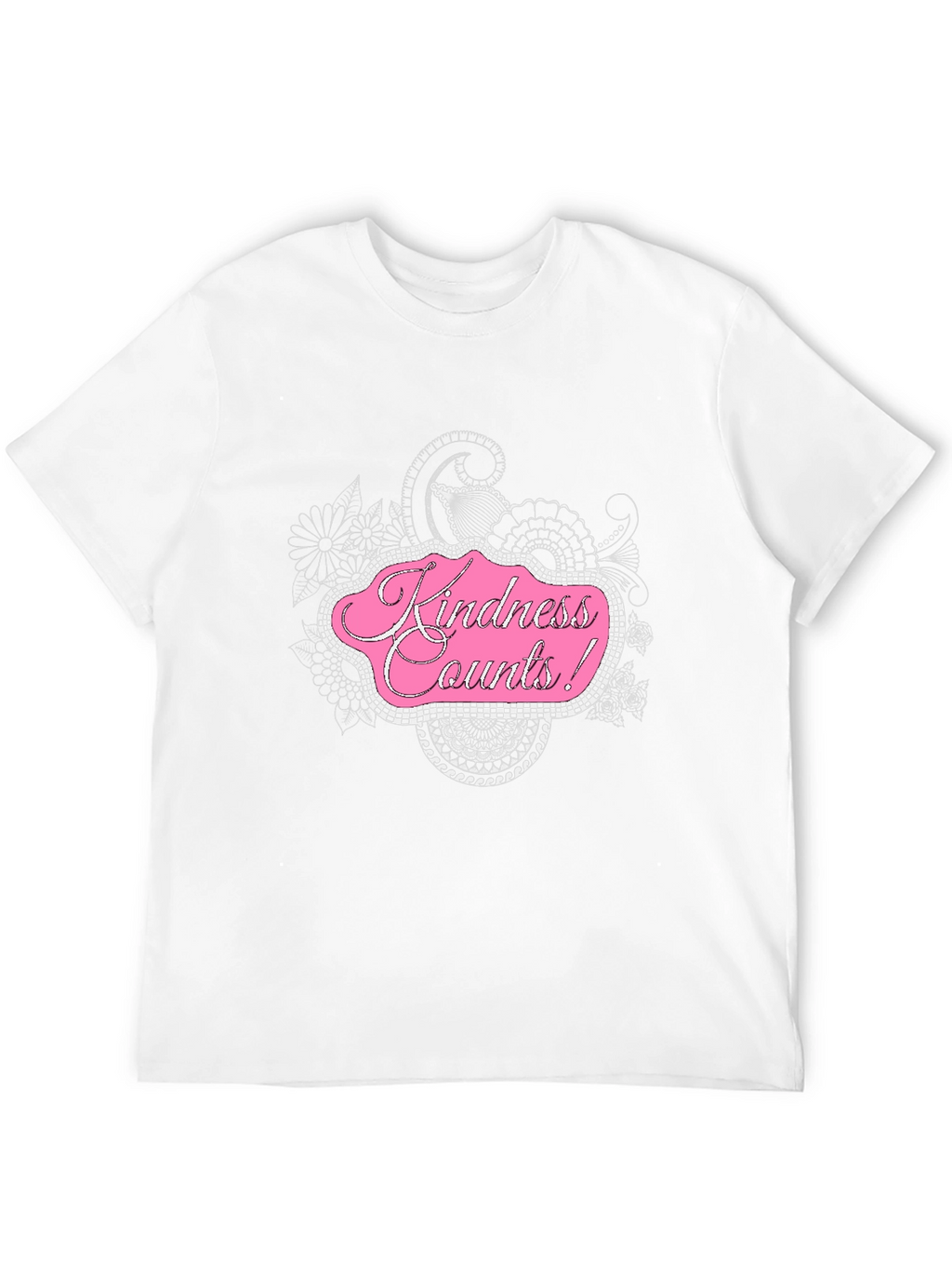 Kindness Counts Black Graphic T-Shirt