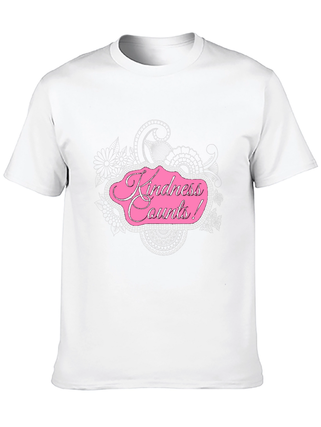 Kindness Counts Black Graphic T-Shirt