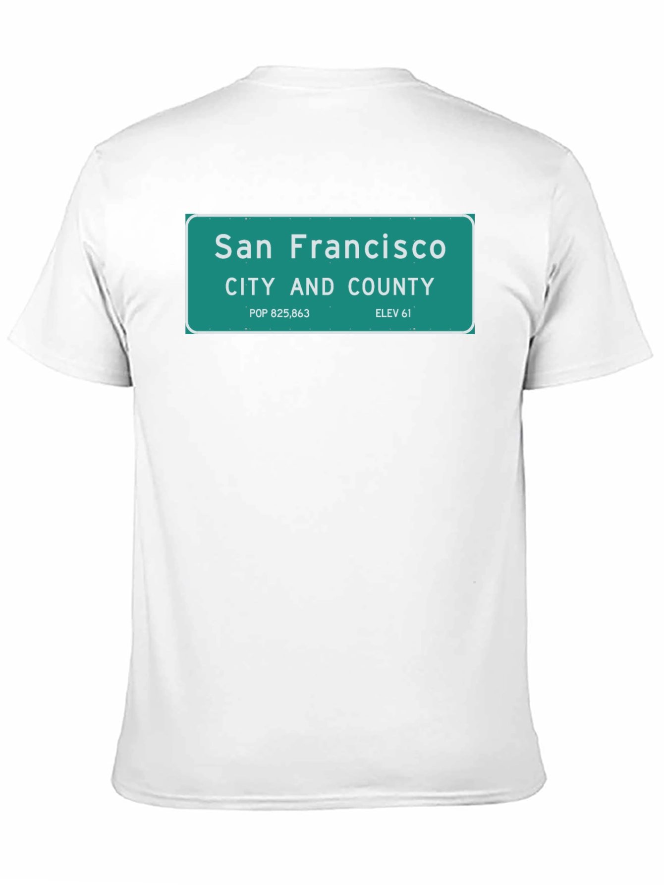 San Francisco City Sign T-Shirt - Black