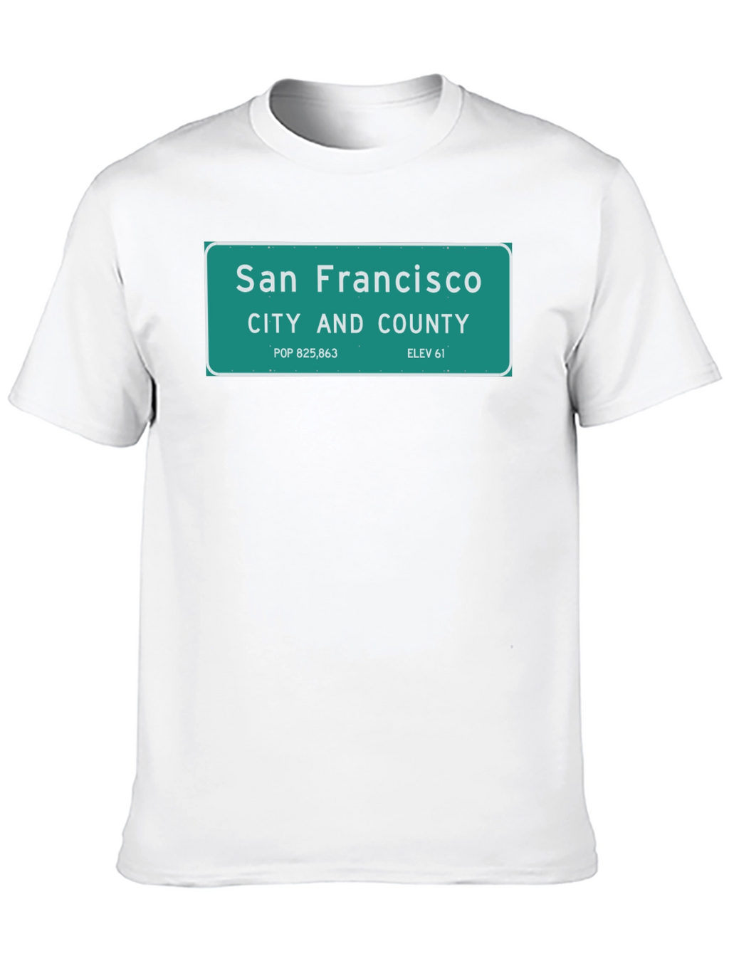 San Francisco City Sign T-Shirt - Black