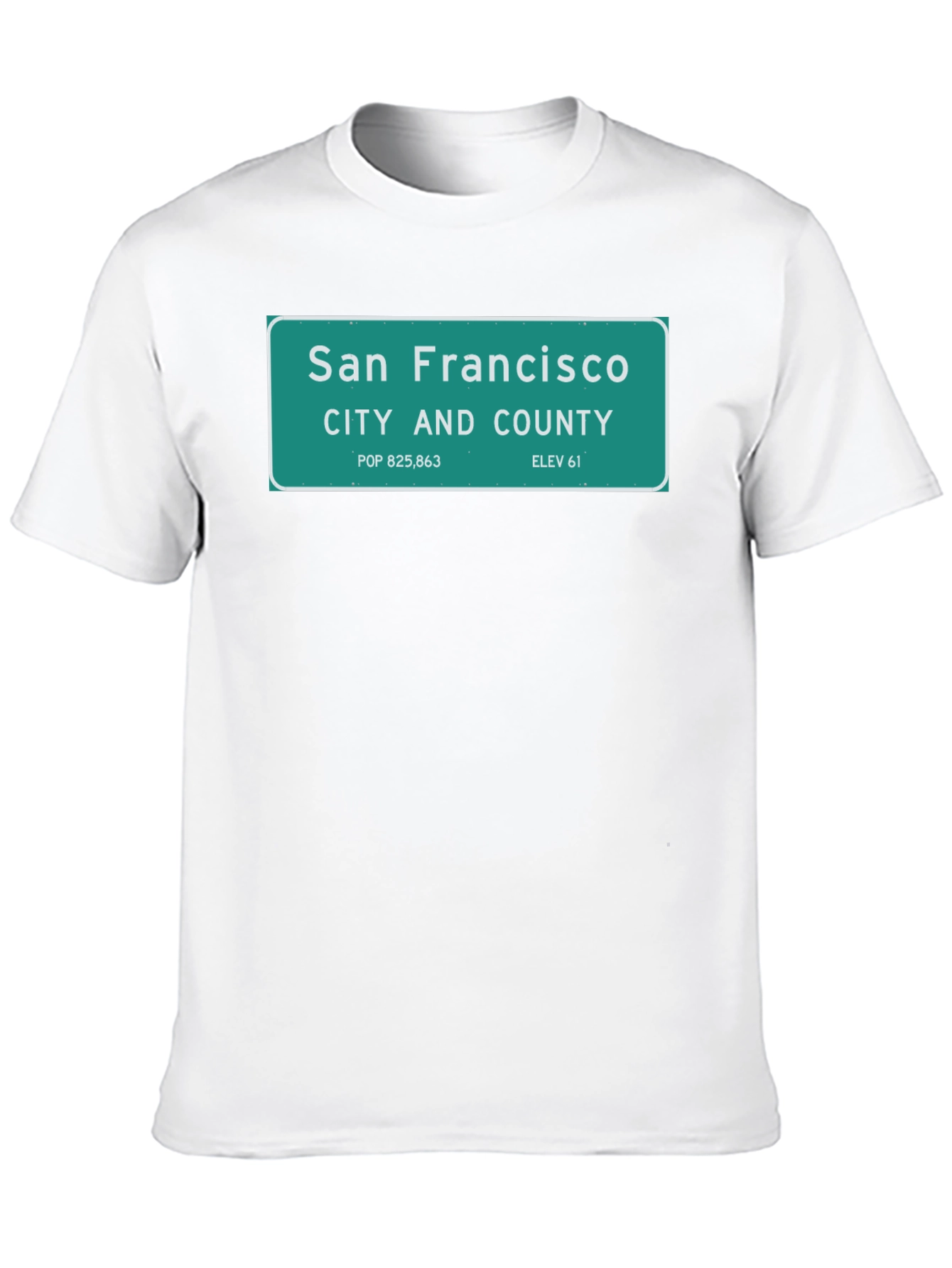 San Francisco City Sign T-Shirt - Black