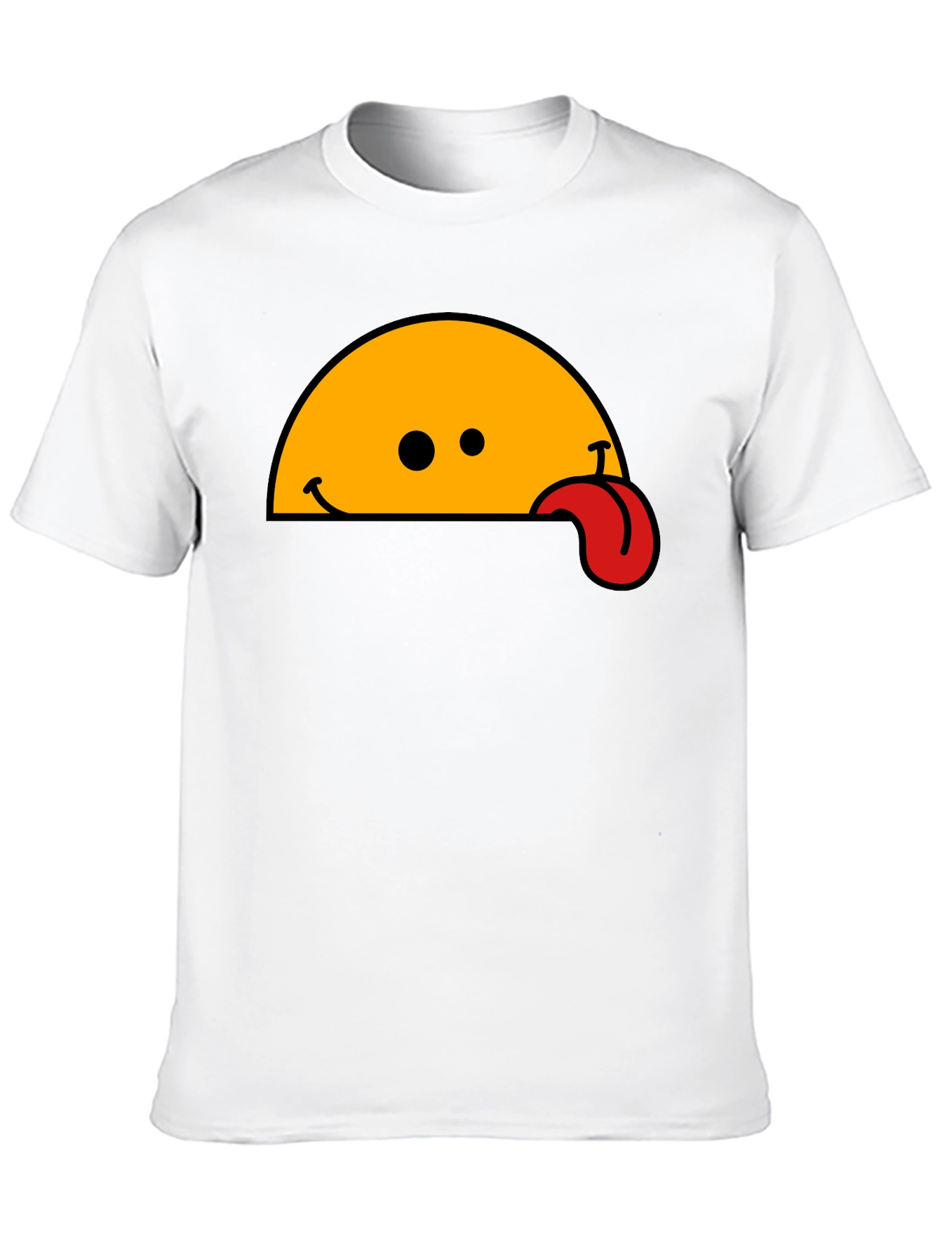 Wacky Tongue T-Shirt - Black Cotton Blend