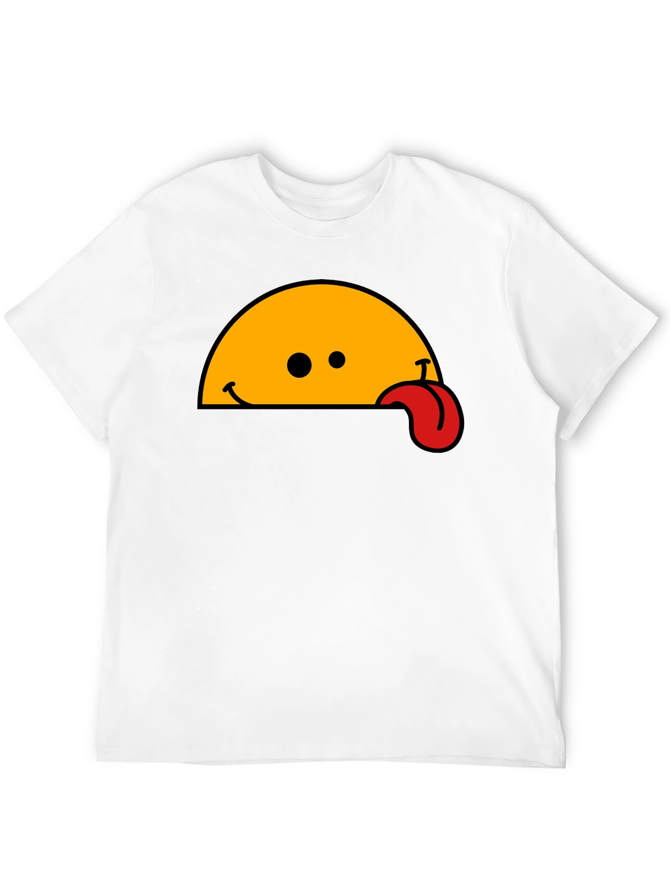 Wacky Tongue T-Shirt - Black Cotton Blend