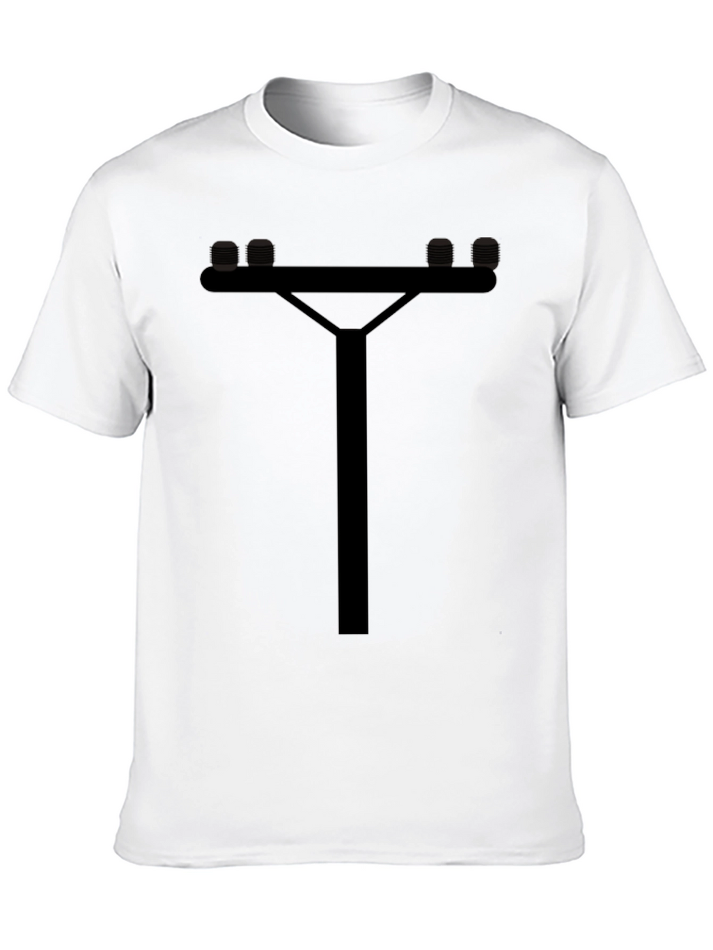 Utility Pole Graphic Tee - Cool Novelty T-Shirt