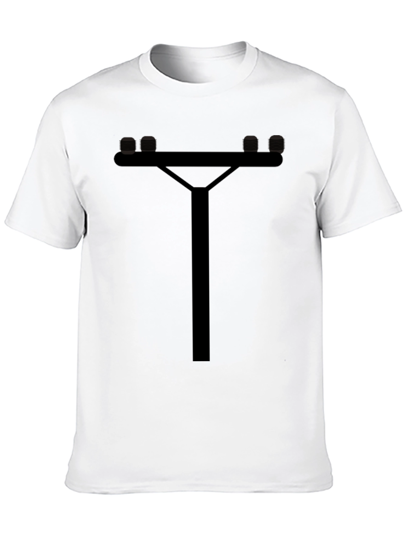 Utility Pole Graphic Tee - Cool Novelty T-Shirt