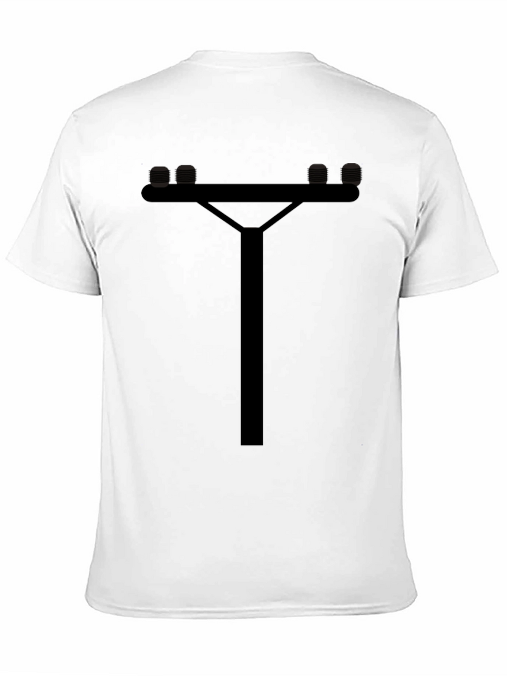 Utility Pole Graphic Tee - Cool Novelty T-Shirt