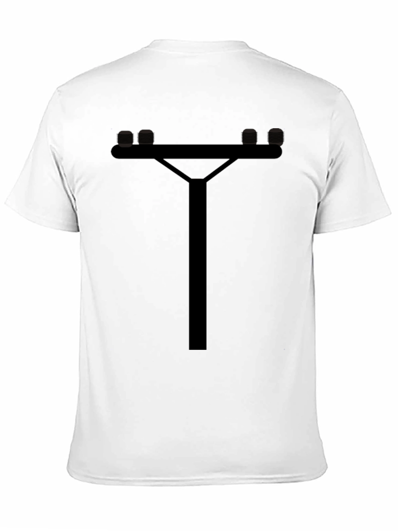 Utility Pole Graphic Tee - Cool Novelty T-Shirt