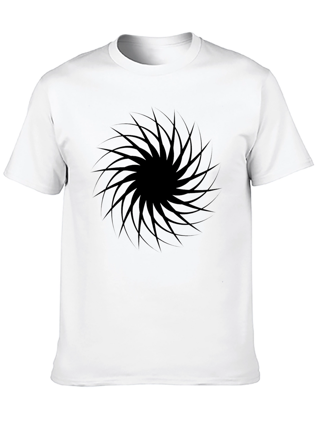 Black Vortex Graphic Tee - Modern Style