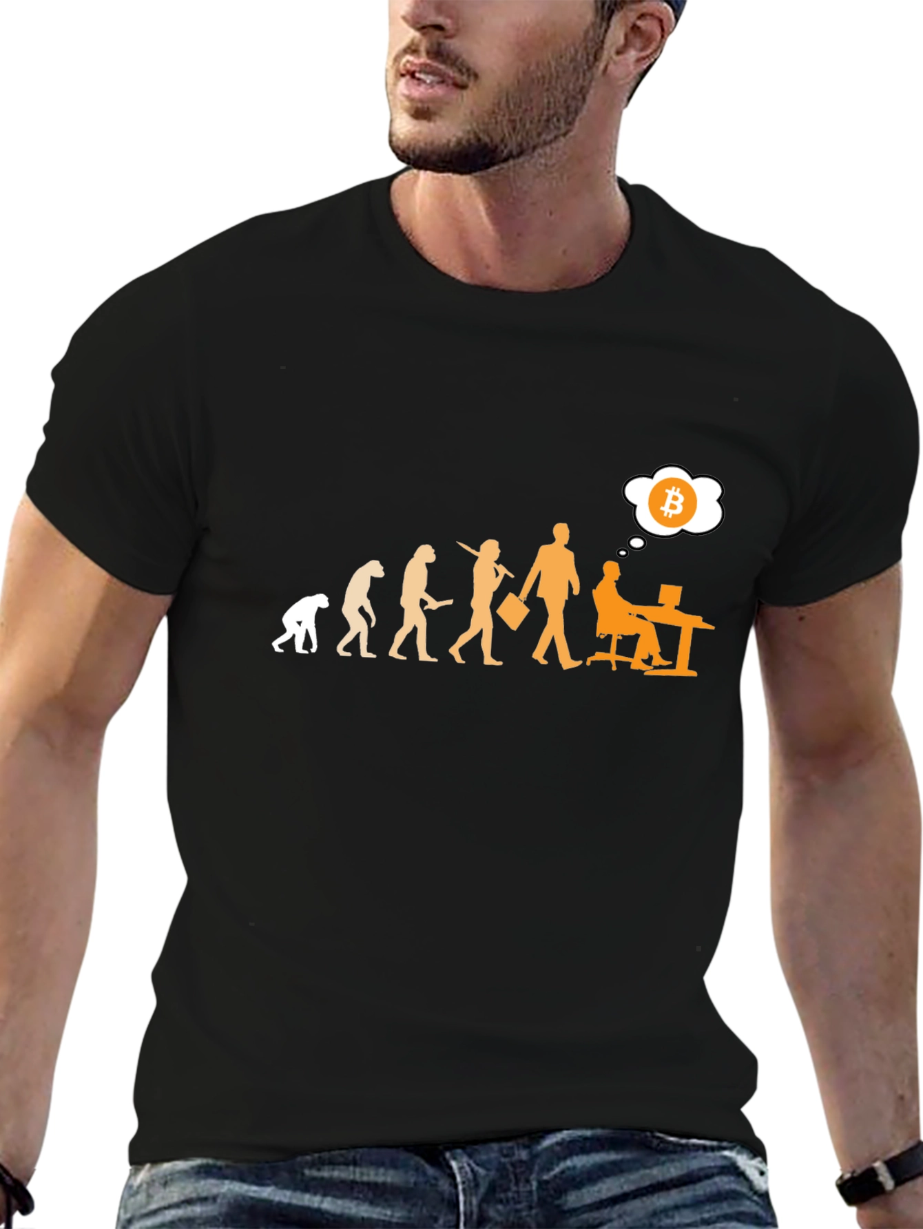 Bitcoin Evolution Black T-Shirt