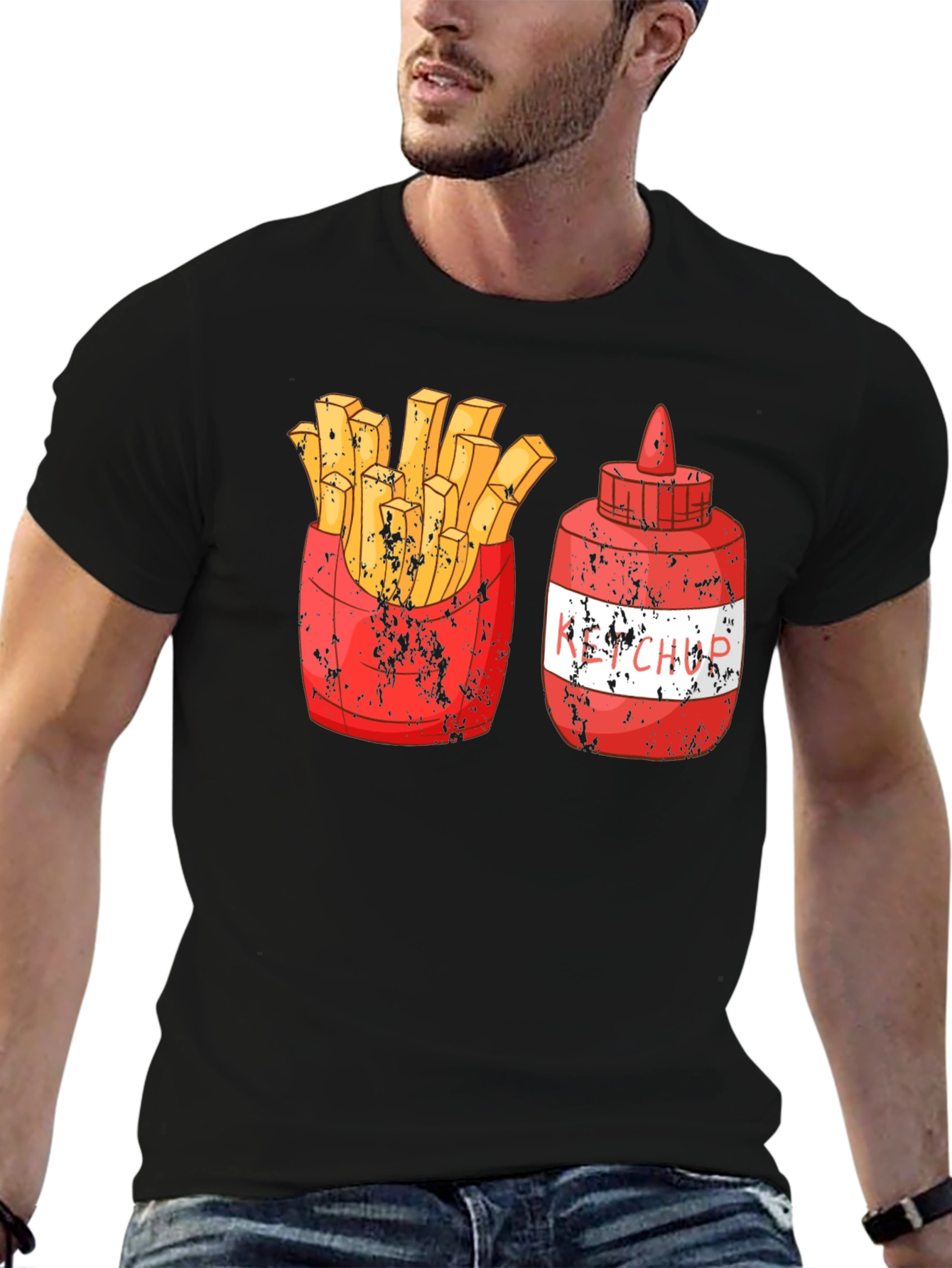 Fries and Ketchup Graphic Tee