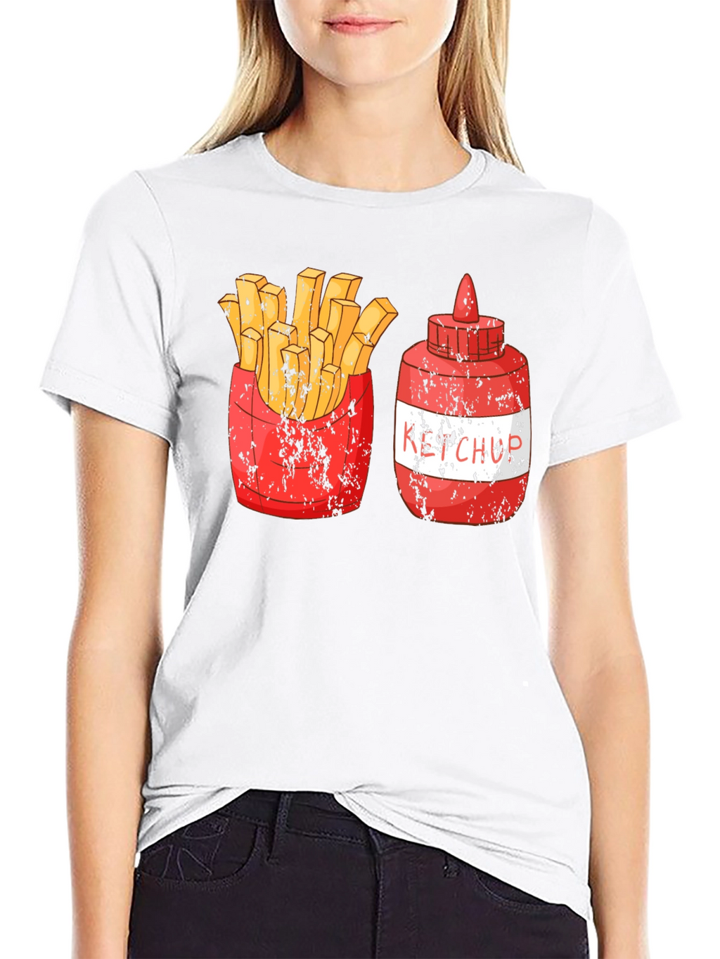 Fries and Ketchup Graphic Tee