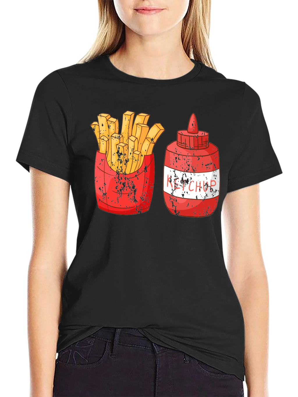 Fries and Ketchup Graphic Tee