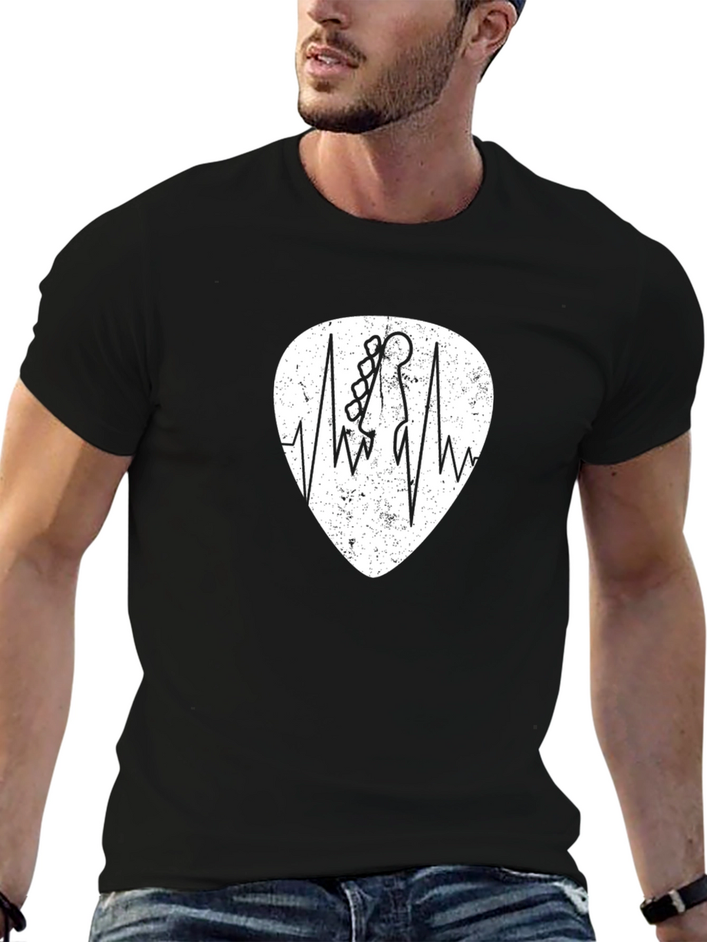 Guitar Heartbeat Graphic Tee