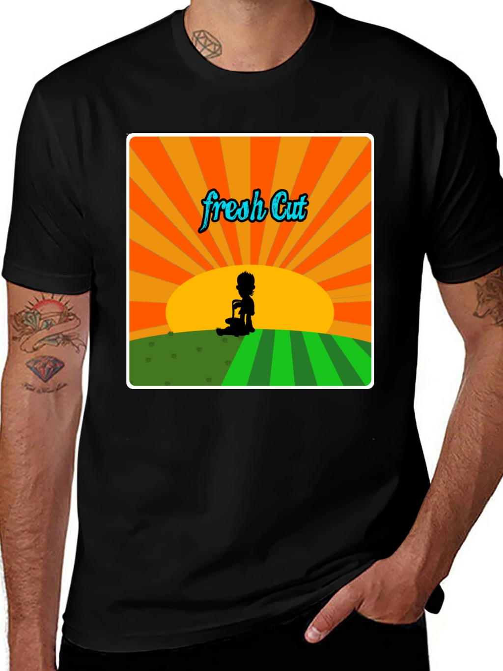 Fresh Cut Graphic Tee - Retro Style Unisex T-Shirt