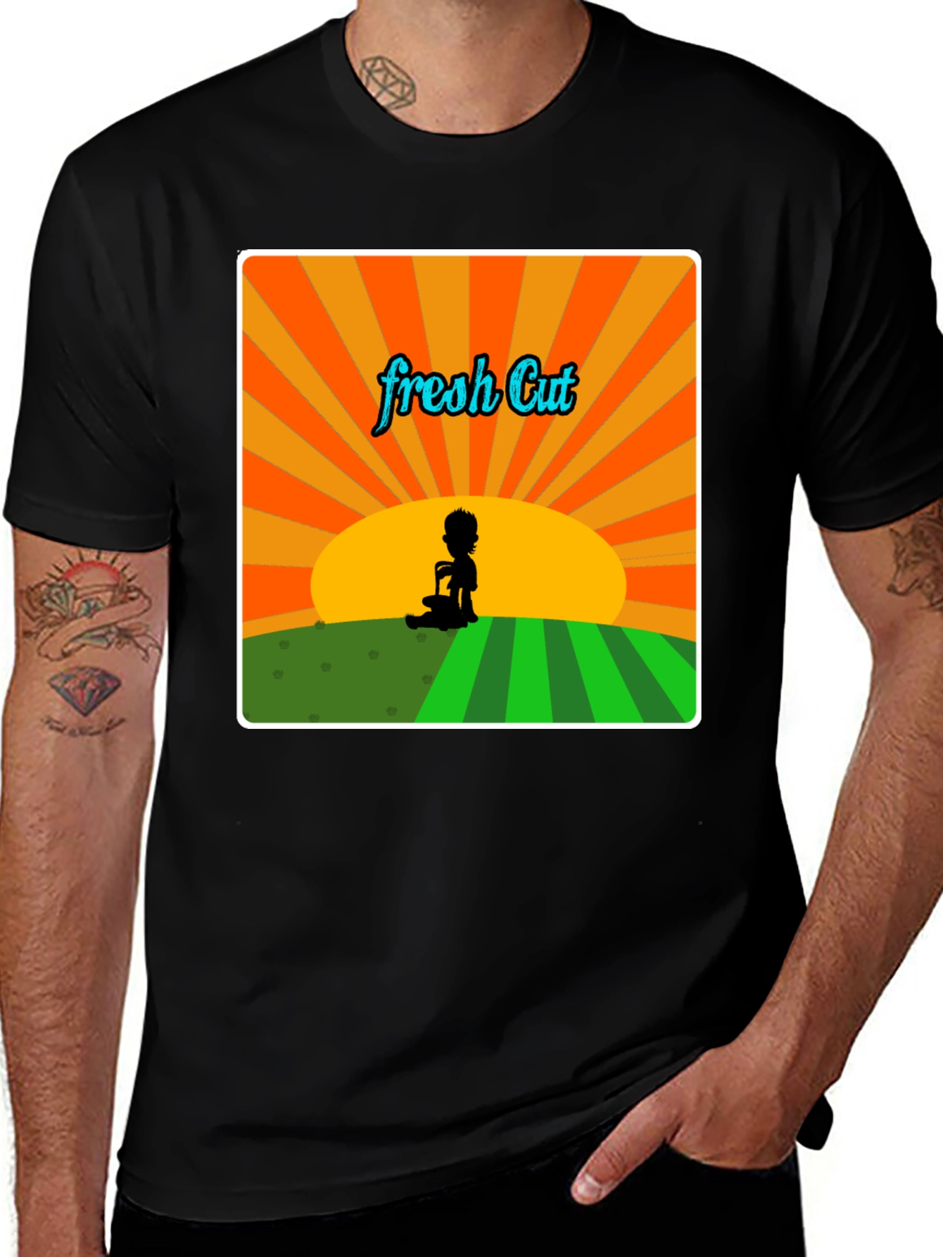 Fresh Cut Graphic Tee - Retro Style Unisex T-Shirt