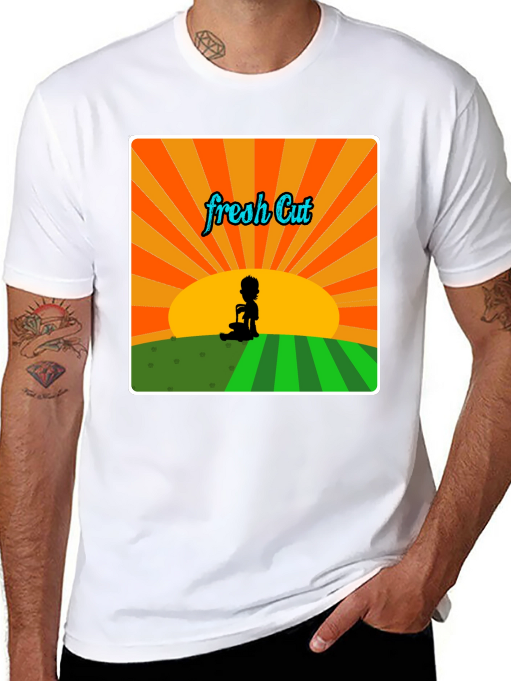 Fresh Cut Graphic Tee - Retro Style Unisex T-Shirt