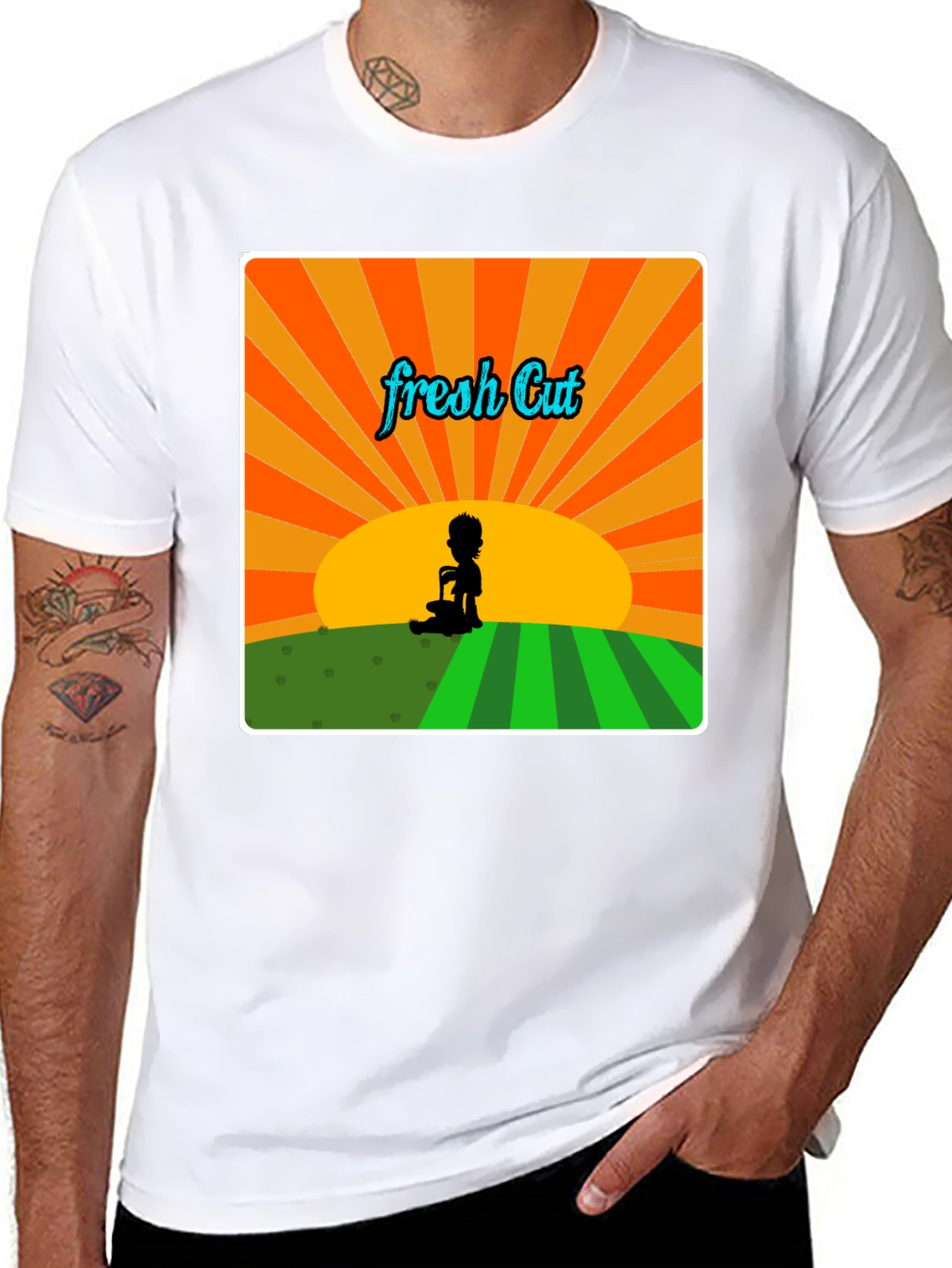 Fresh Cut Graphic Tee - Retro Style Unisex T-Shirt