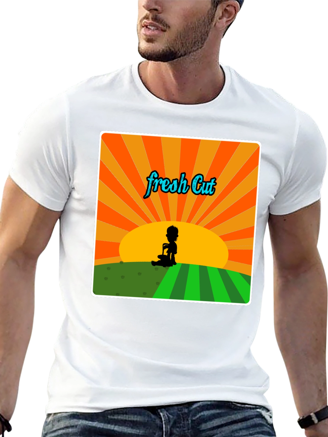 Fresh Cut Graphic Tee - Retro Style Unisex T-Shirt