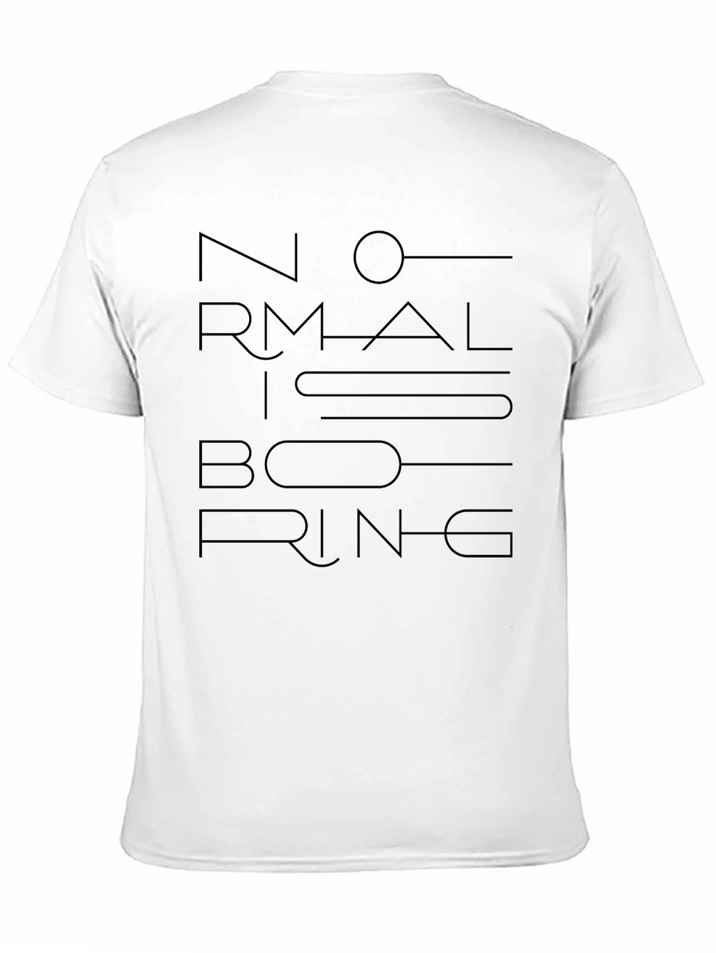 Normal Is Boring Graphic Tee - Black