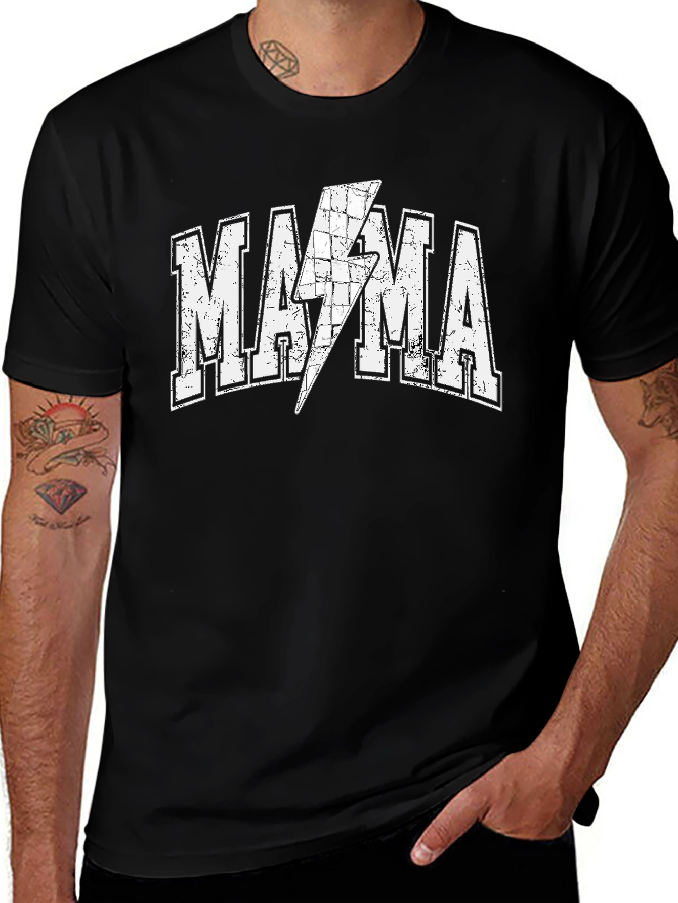 Mama Lightning Bolt Graphic Tee