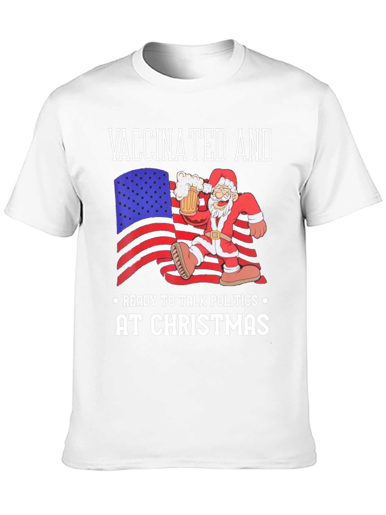 Vaccinated Christmas Politics T-Shirt