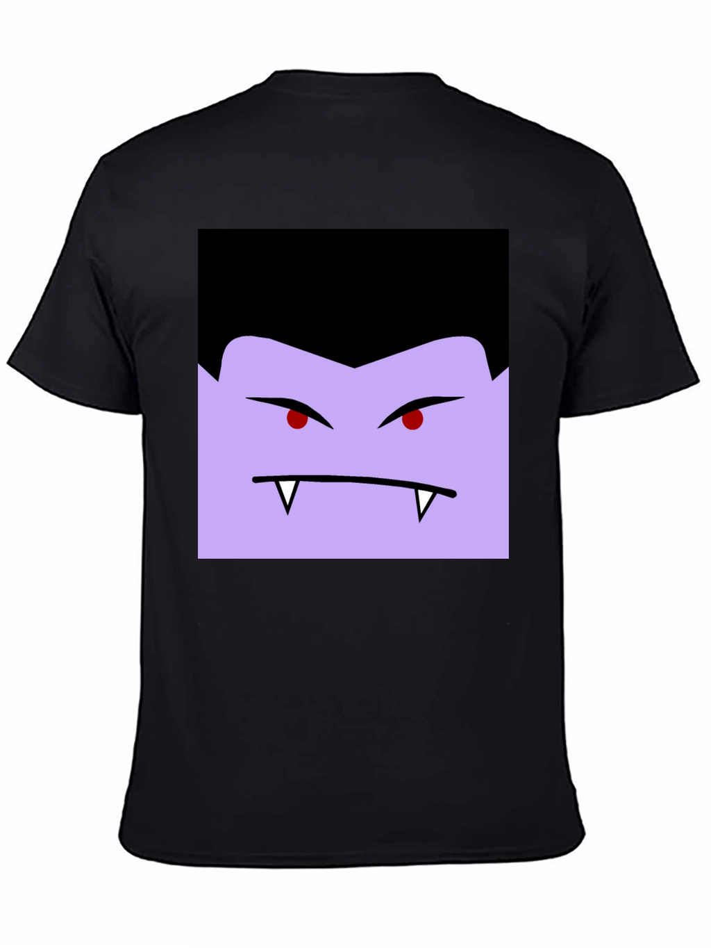 Vampire Face Graphic Black T-Shirt