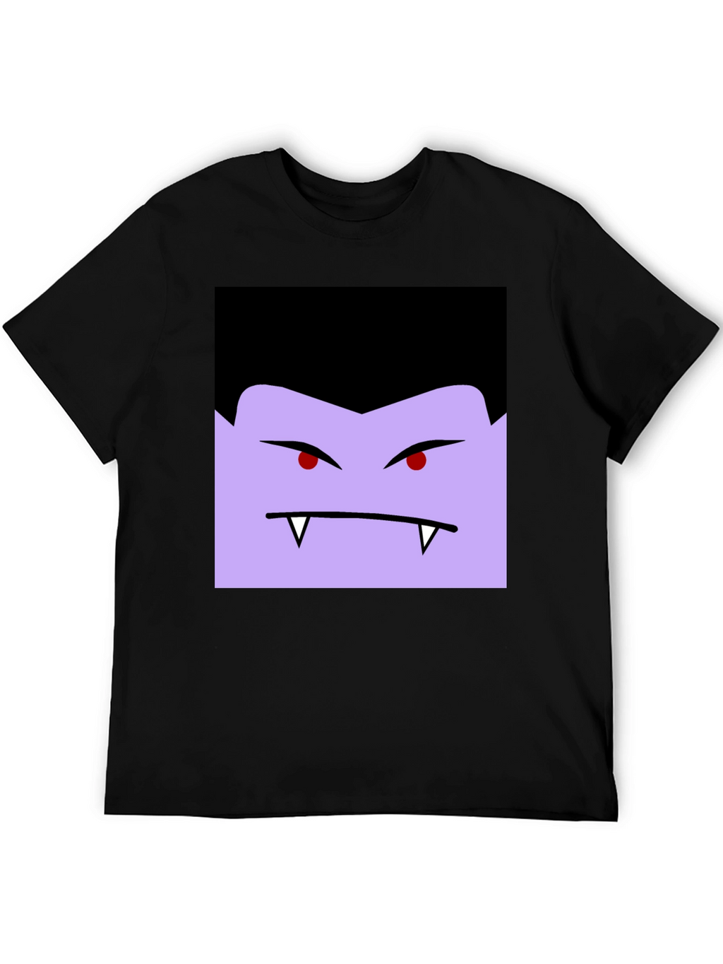 Vampire Face Graphic Black T-Shirt