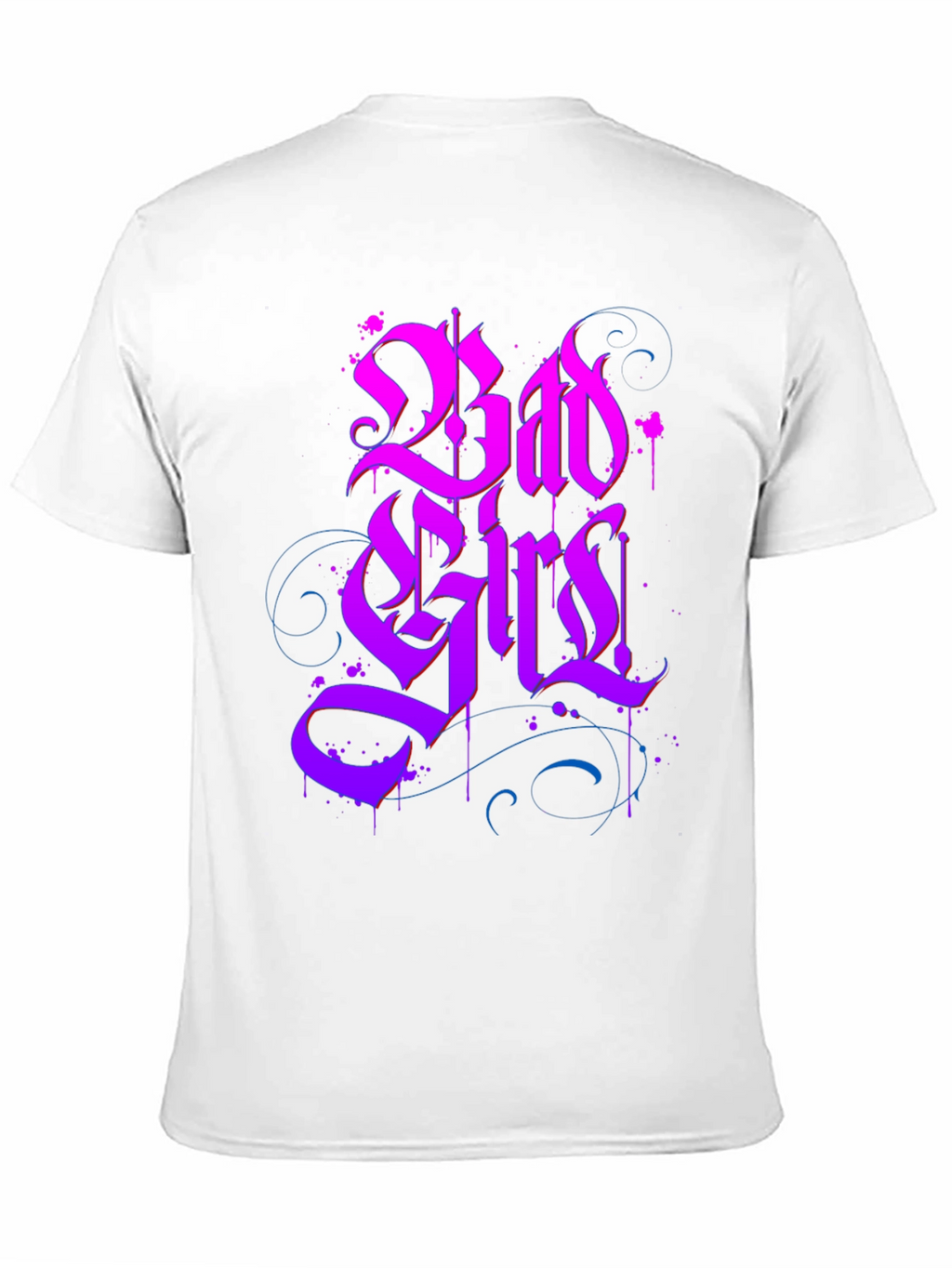 Bad Girls Gothic Style Black Graphic Tee