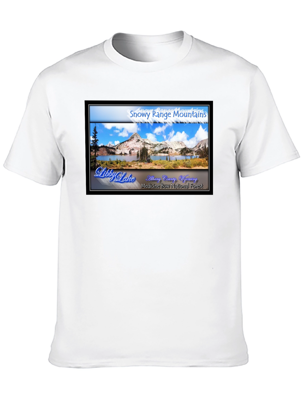 Snowy Range Mountains Libby Lake Graphic Tee