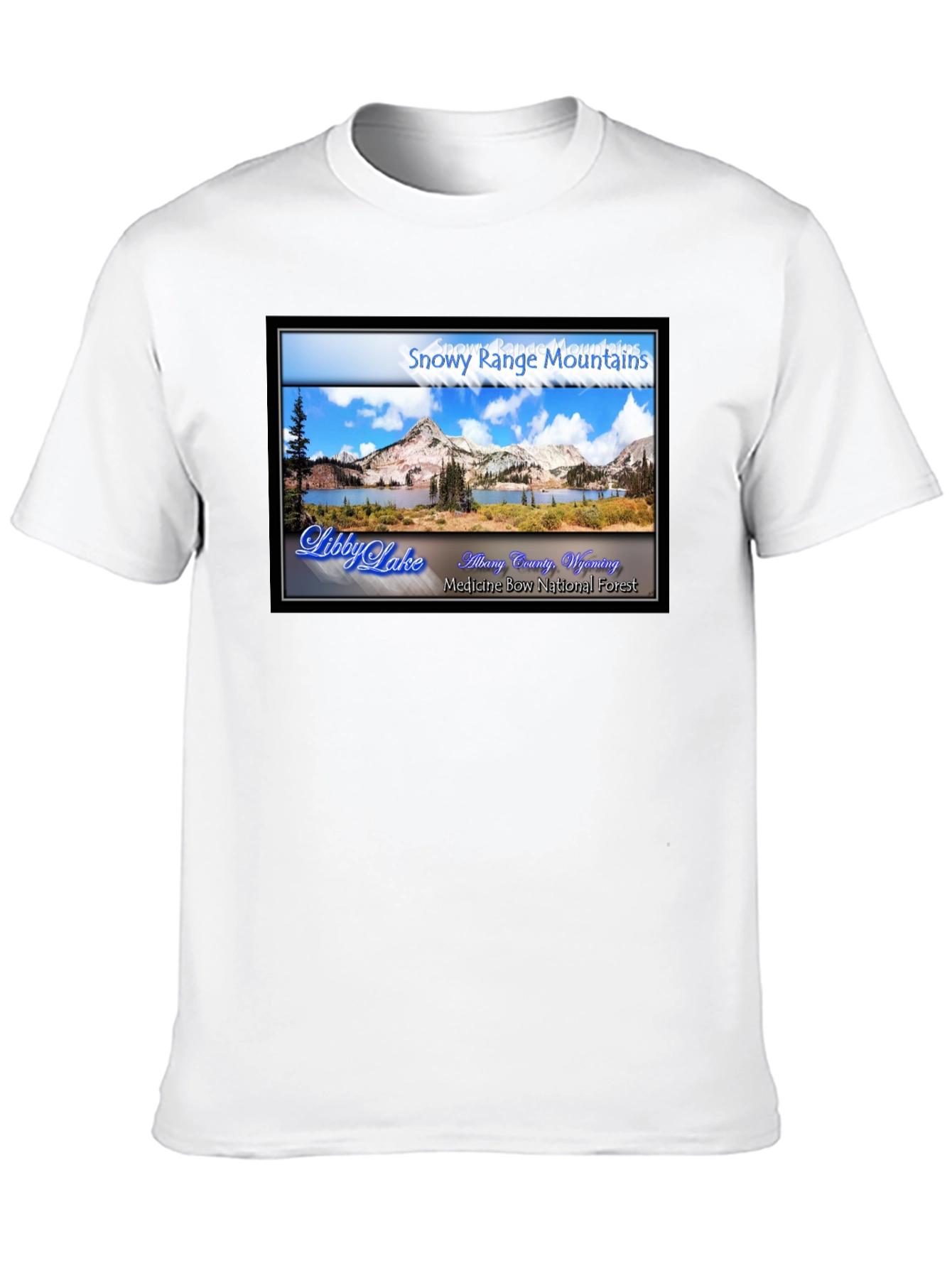 Snowy Range Mountains Libby Lake Graphic Tee