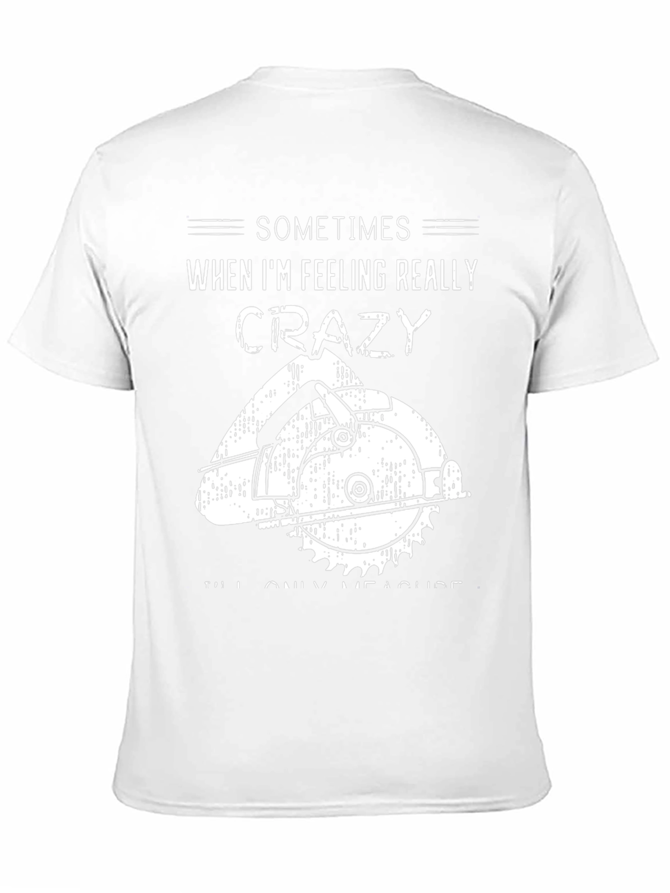 Crazy Measuring Black Graphic Tee