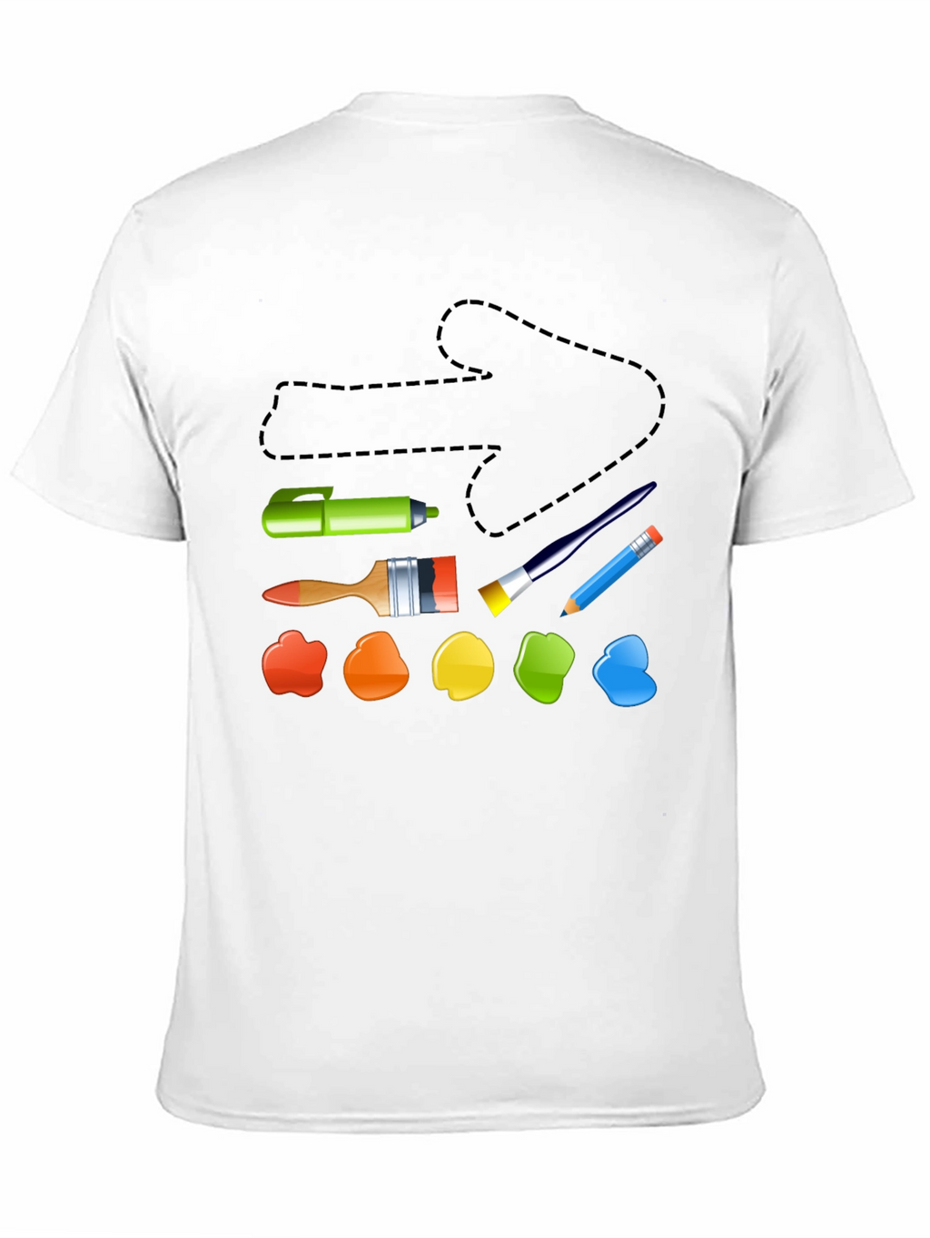 Artistic Palette Black T-Shirt