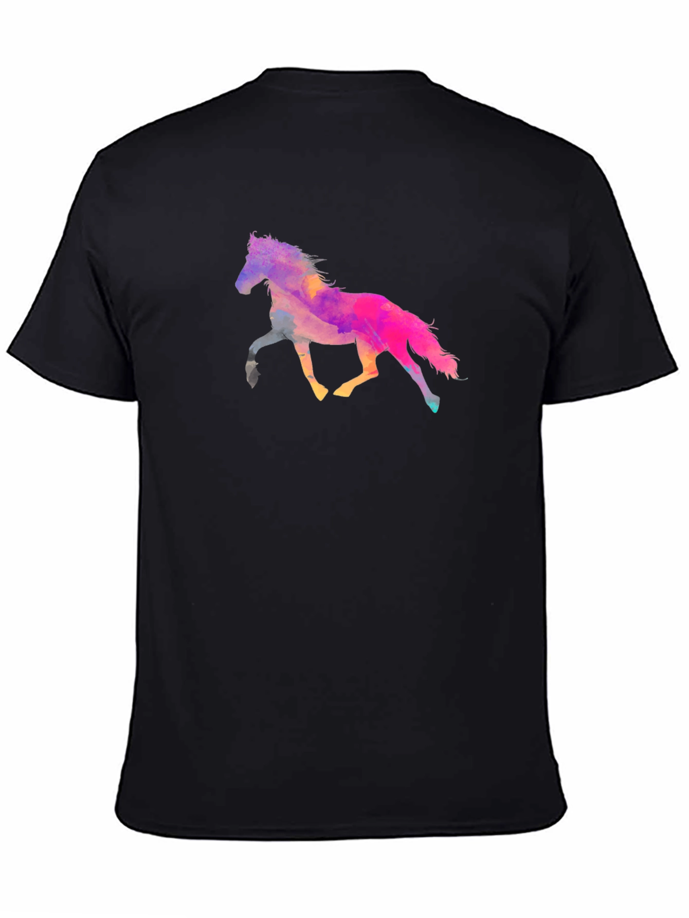 Horse Graphic Tee - Unique Watercolor Design
