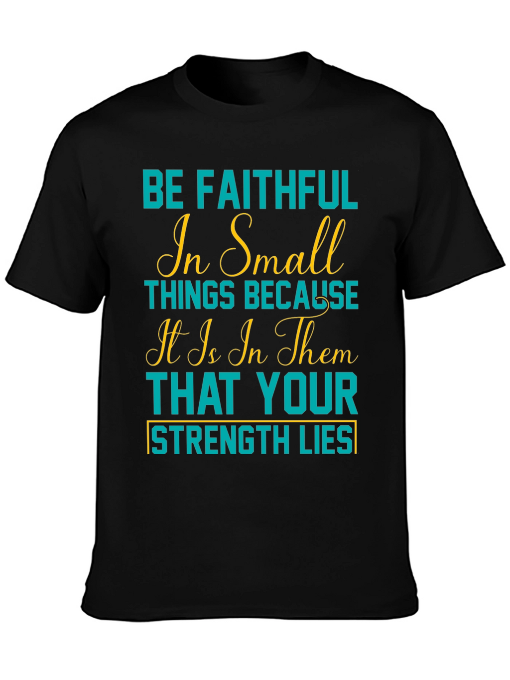 Faithful in Small Things Graphic Tee - Black