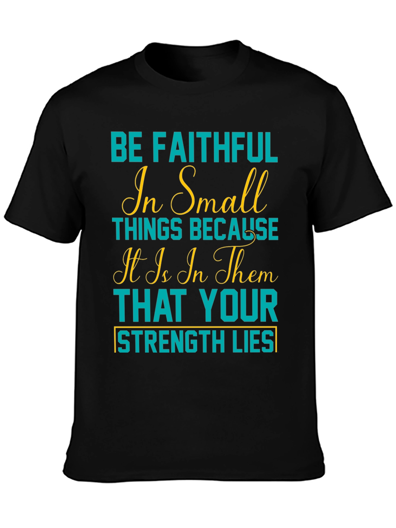 Faithful in Small Things Graphic Tee - Black