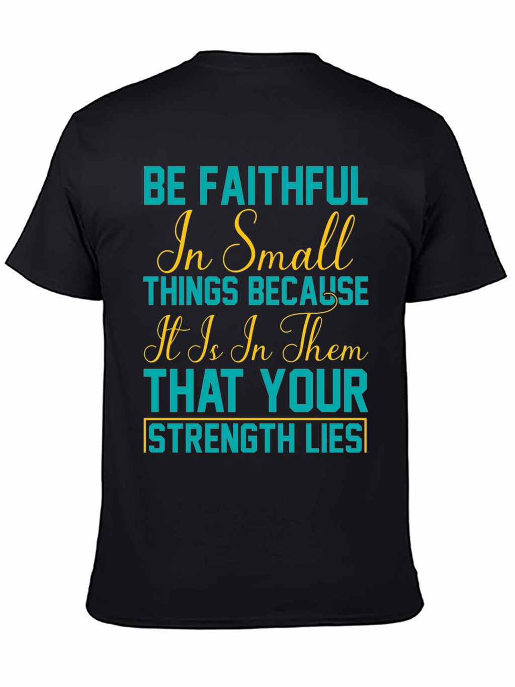 Faithful in Small Things Graphic Tee - Black