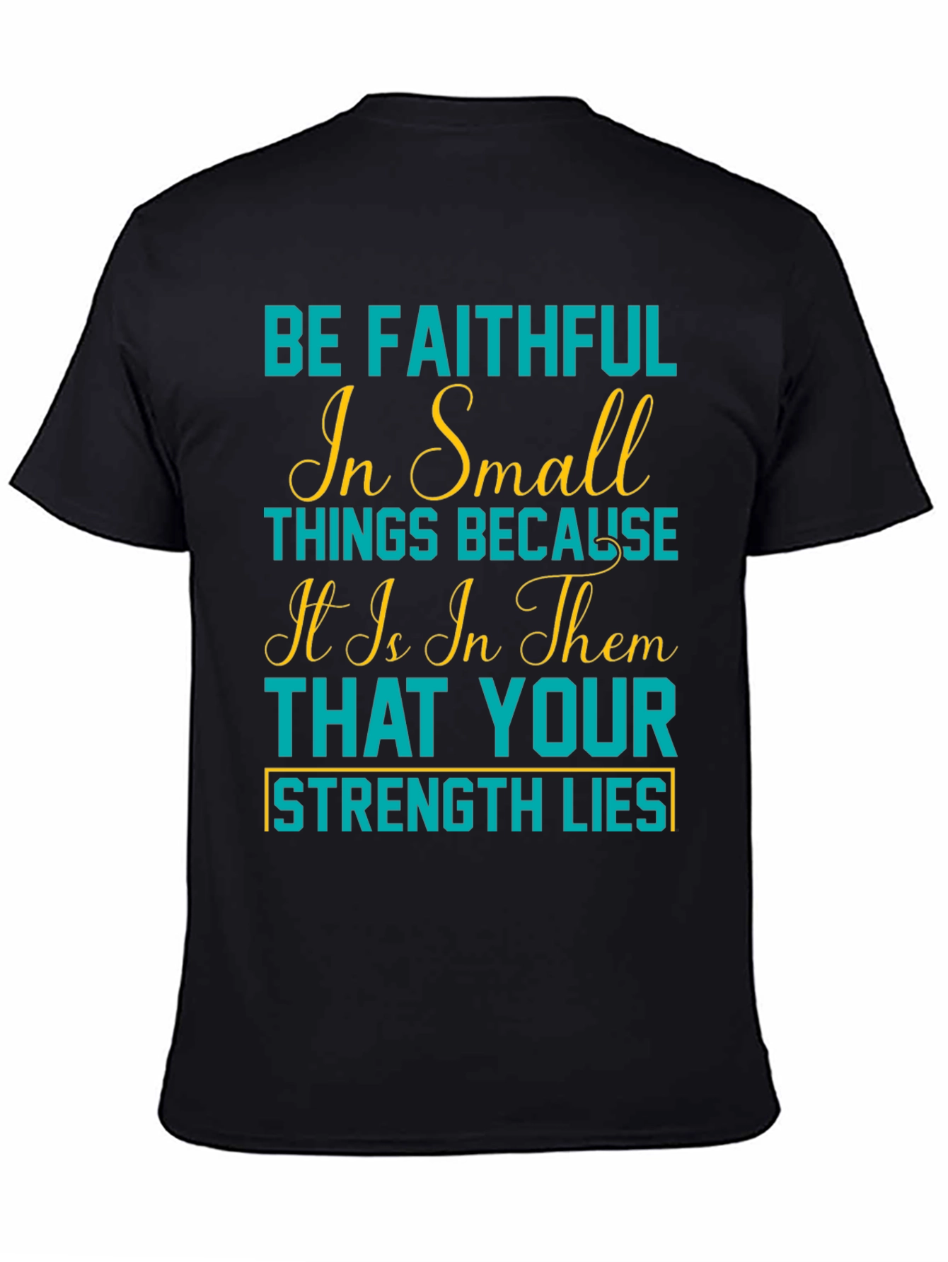 Faithful in Small Things Graphic Tee - Black